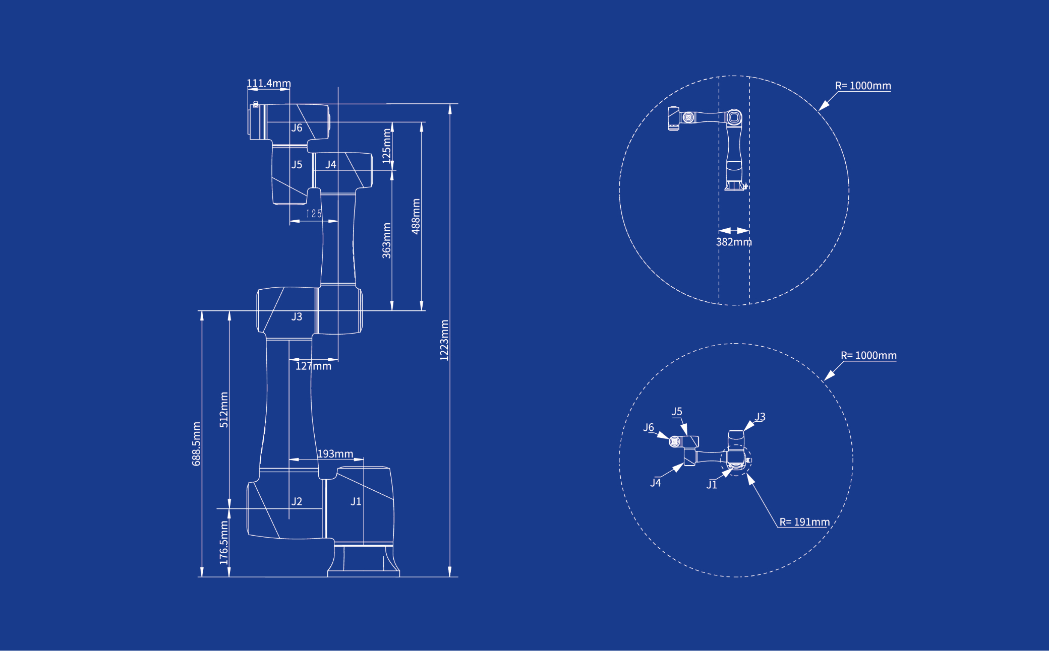 CR16協作機器人,大負載碼垛機器人,CR16協作機機械臂、CR16